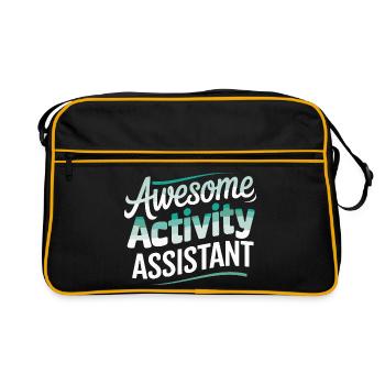  Awesome Activity Assistant Design für Alle, die - Retro Tasche - Schwarz/Gold - Vorne