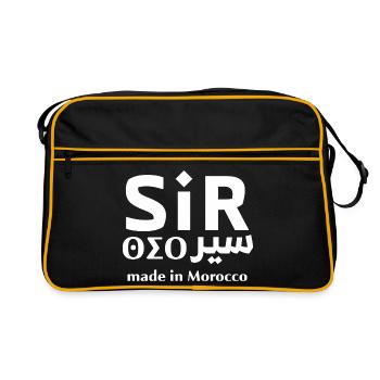 Sir Maroc Hergestellt in Marokko - Retro Tasche - Schwarz/Gold - Vorne