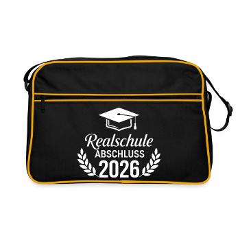 Certificat de fin d’études secondaires 2026 Diplômé - Sac Retro - noir/or - Devant
