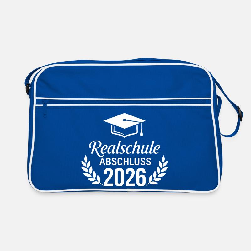 Realschulabschluss 2026 Absolvent Retro Tasche