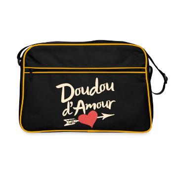 Doudou d'Amour Valentine's Day, Cute Romantic - Sac Retro - noir/or - Devant