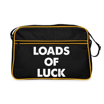 Beaucoup de lettres Luck - Sac Retro - noir/or - Devant