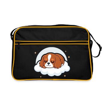 Puppy Sleeper Rider on Cloud - Retro Bag - black/gold - Front