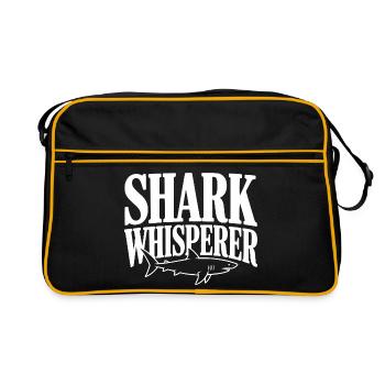 Shark Whisperer - Retro Bag - black/gold - Front