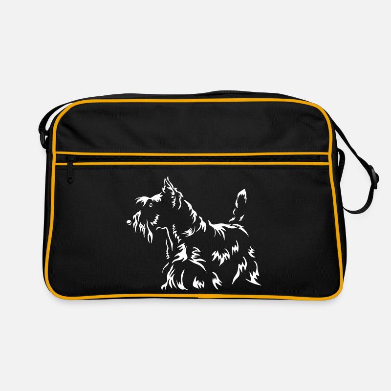 Scottish Terrier « Édition noire » Sac Retro