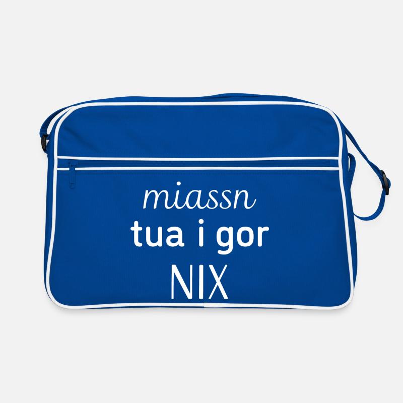 Dialekt - Spruch Retro Tasche