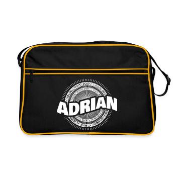 name Adrian - Retro Bag - black/gold - Front