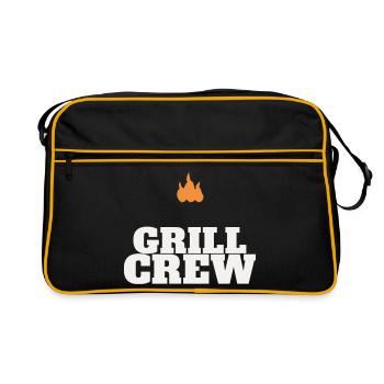 Équipe de grillage barbecue grillé Grill Master Team Fête des pères - Sac Retro - noir/or - Devant