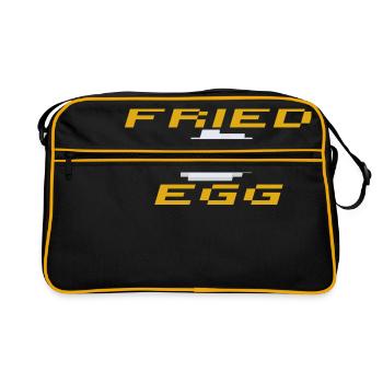 SBDesigns - Fried Egg / Oeuf au Plat - Sac Retro - noir/or - Devant