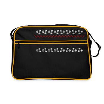 noel renne neige - Retro Bag - black/gold - Front