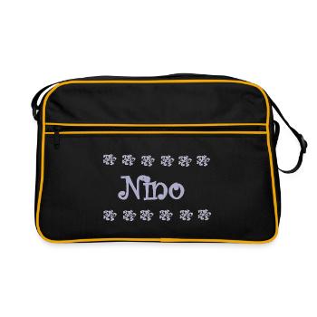 Nino Lavender and Lace - Retro Bag - black/gold - Front