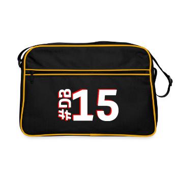 DB15-KARTON - Retro Tasche - Schwarz/Gold - Vorne