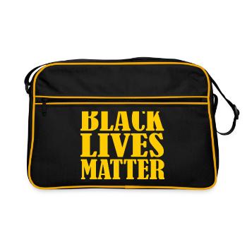 Les vies noires comptent - Sac Retro - noir/or - Devant