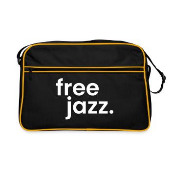 Free Jazz Logo audacieux et simple - Sac Retro - noir/or - Devant