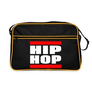 Beat Flow Culture Urban Sound Expression - Retro Tasche - Schwarz/Gold - Vorne