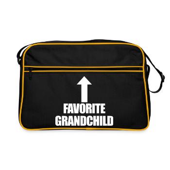 Petit-enfant préféré - Sac Retro - noir/or - Devant