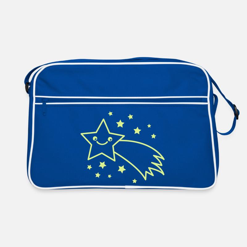 Sternschnuppe Sternenflug Retro Tasche