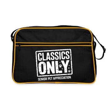 Classics Only: Senior Pet Love - Retro Bag - black/gold - Front