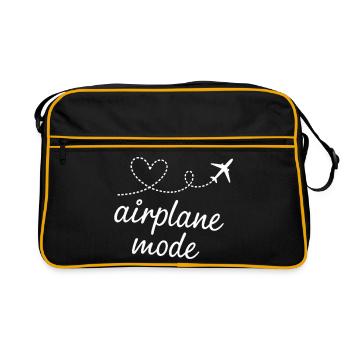 Airplane Mode Heartline - Retro Bag - black/gold - Front
