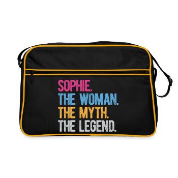 Sophie Die Frau Der Mythos Die Legende Schenke Frauen - Retro Tasche - Schwarz/Gold - Vorne