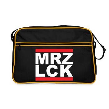 MRZ LCK - Retro Tasche - Schwarz/Gold - Vorne