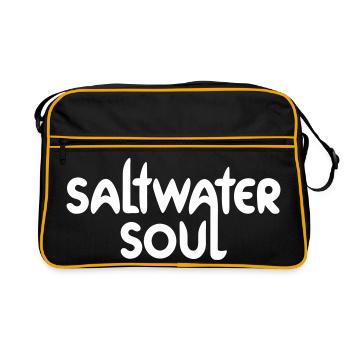 Design Abstracte Énergie Colorée - Sac Retro - noir/or - Devant