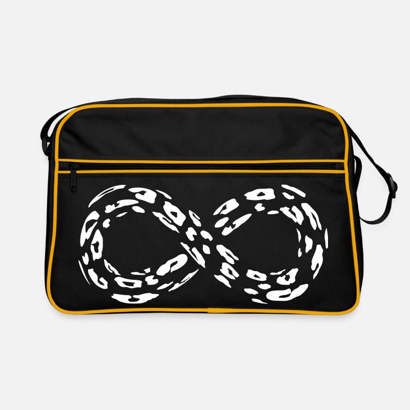 Leopard Infinity Schleife Retro Tasche