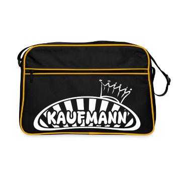 Kaufmann als Job - Retro Tasche - Schwarz/Gold - Vorne