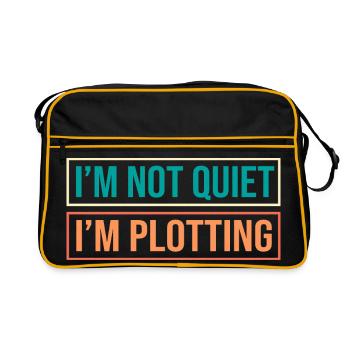 Anxiety Anxious Scaredy Introvert - Retro Bag - black/gold - Front