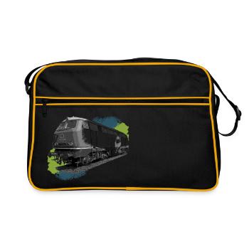 Locomotive DB216 - Sac Retro - noir/or - Devant