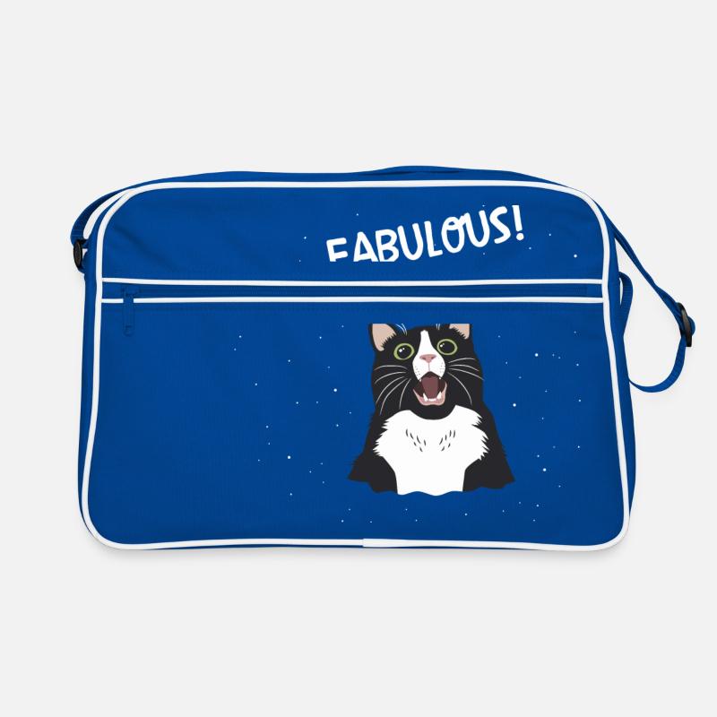 fabulous cat Retro Bag
