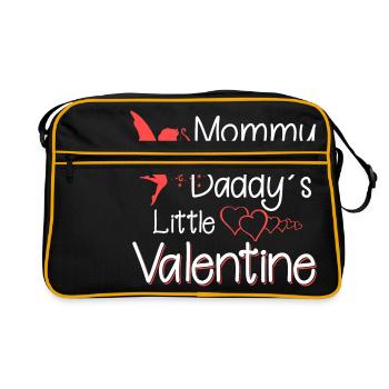 petit valentine de maman et papa - Sac Retro - noir/or - Devant