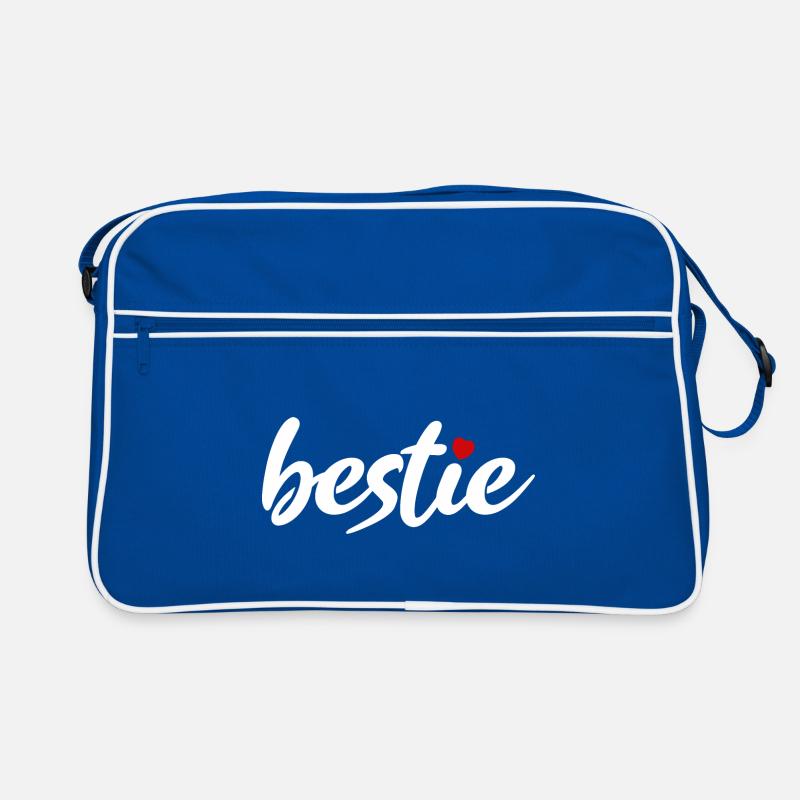 bestie Beste Bester Best Herzchen Retro Tasche