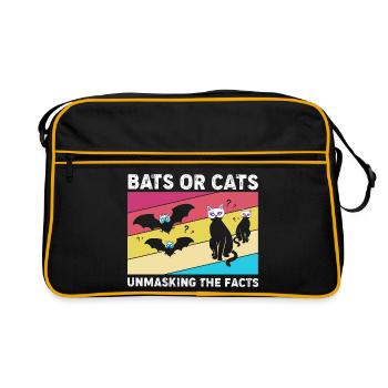 Révélation du sexe Halloween - Sac Retro - noir/or - Devant
