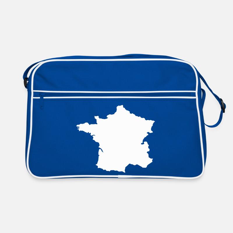 French Map Silhouette Retro Bag