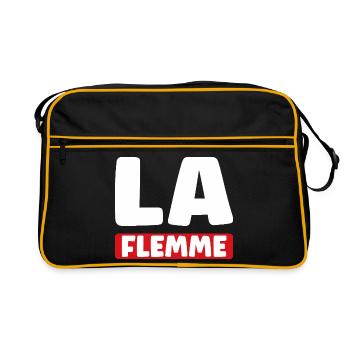 flemme - Sac Retro - noir/or - Devant