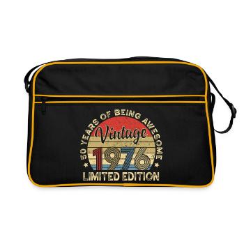 50e anniversaire Rétro, anniversaire 1976 50 ans d’anniversaire - Sac Retro - noir/or - Devant