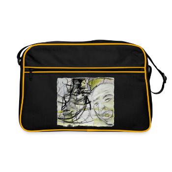 An old man remembers - Retro Bag - black/gold - Front