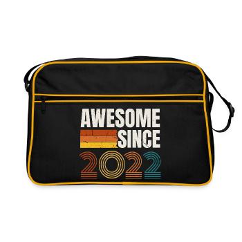 Großartig seit 2022 Retro Vintage Geburtstag - Retro Tasche - Schwarz/Gold - Vorne