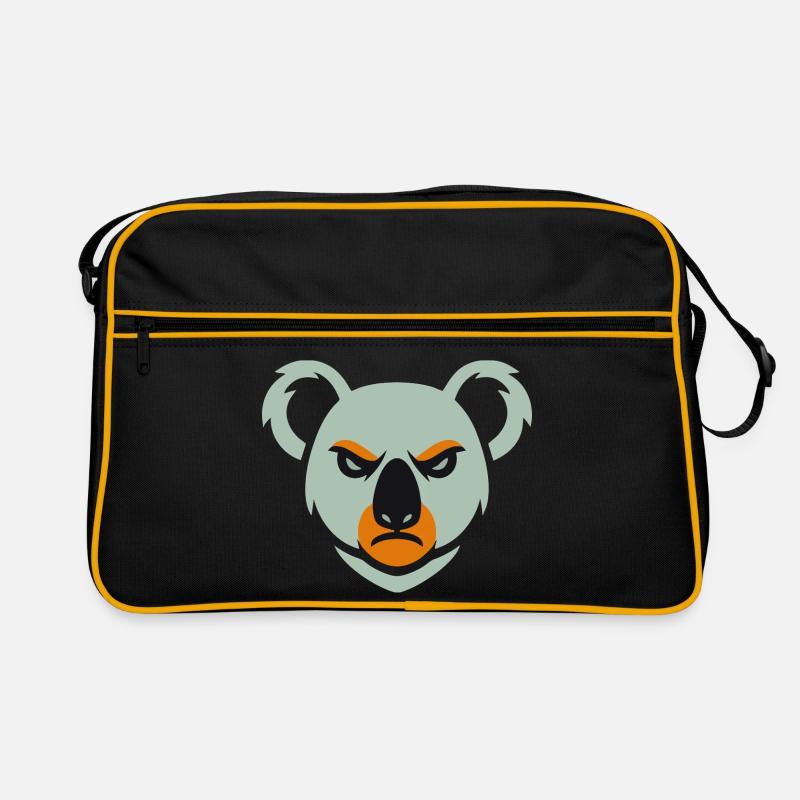 Wütender Koala Blick Retro Tasche