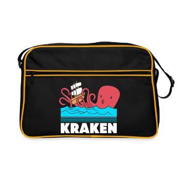 Octopus Octopus Octopus Octopus Squid - Retro Bag - black/gold - Front