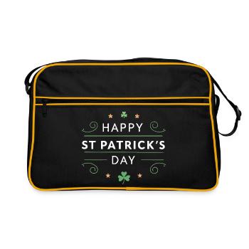 St. Patrick's Day Joy Green Tee - Retro Bag - black/gold - Front