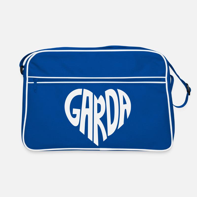 Garda Herzschrift Logo Retro Tasche