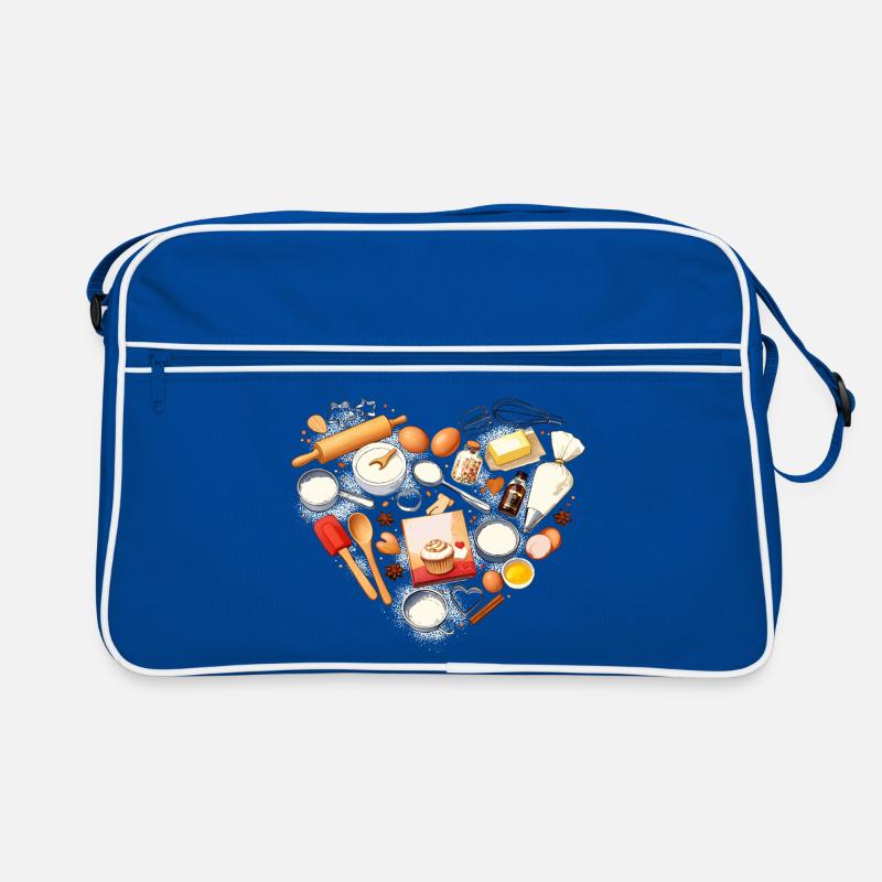 Baking Heart Shape Baking Utensils Hobby Baker Retro Bag
