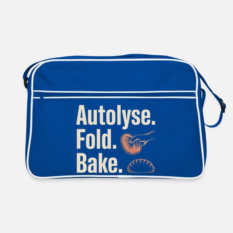 Autolyse Fold Backe Bread Kunst Retro Tasche