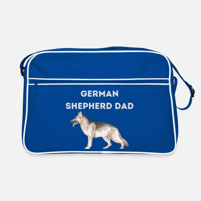 Vater eines Deutschen Schäferhundes Retro Tasche