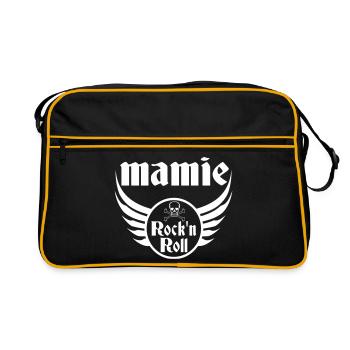 Granny Rock and Roll Skull Wings - Retro Bag - black/gold - Front