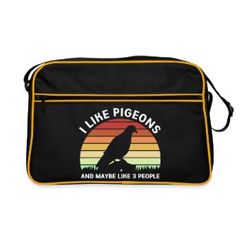 Pigeon pigeon - Sac Retro - noir/or - Devant