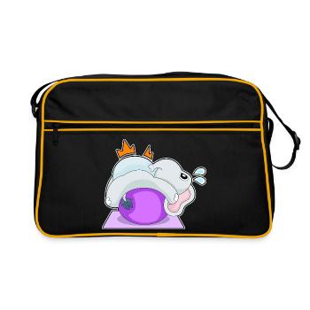 Gymnastique de fitness avec yoga éléphant - Sac Retro - noir/or - Devant