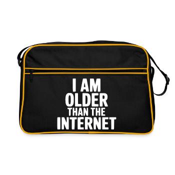 I Am Older Than The Internet - Retro Bag - black/gold - Front
